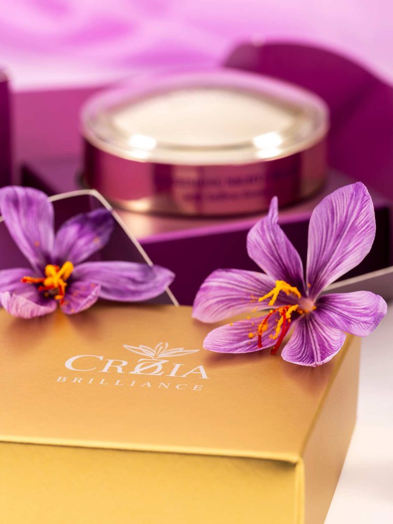 saffron petal in cosmetics