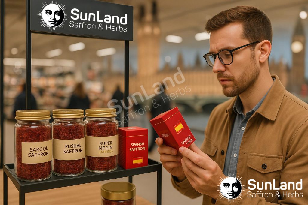 Saffron Price in UK 2025 – Complete Update for Buyers & Businesses 2 Saffron price in UK 2025 – Buy high-quality Persian saffron online from SunLand
